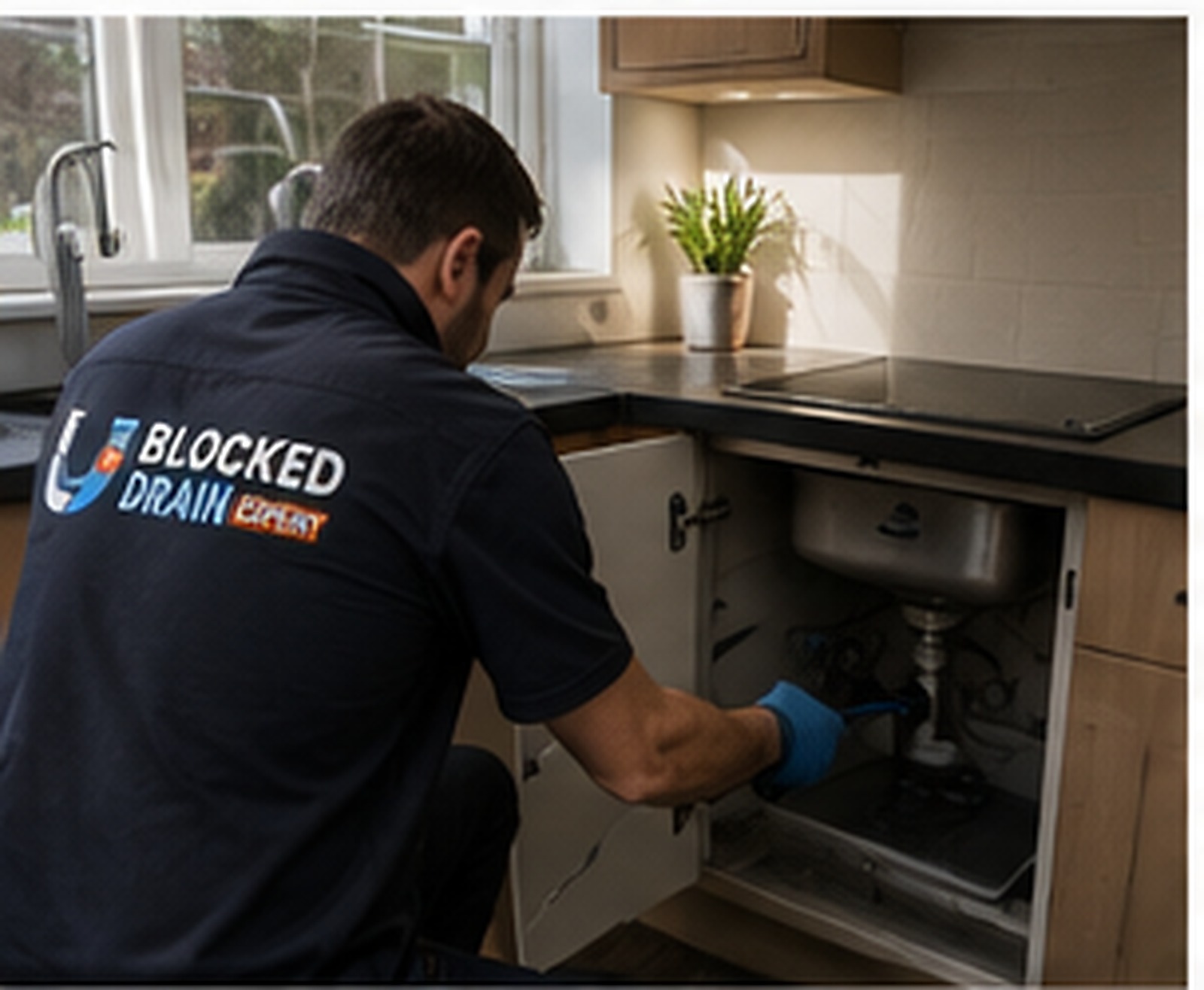 Under-sink drainage inspection and repair work